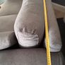 2 x Two seater dark grey couch and footstool - excellent condition Image 5
