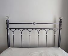 Double nickel & "crystal" bed frame