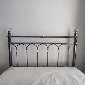 Double nickel & "crystal" bed frame