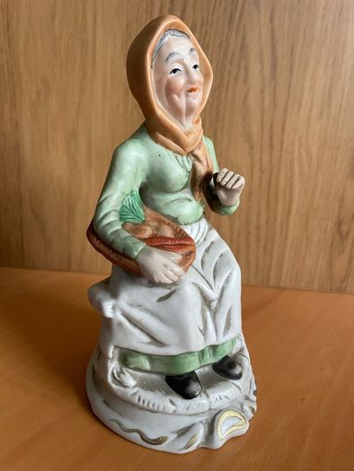 Vintage Porcelain Figurine "Lady with Vegetables"