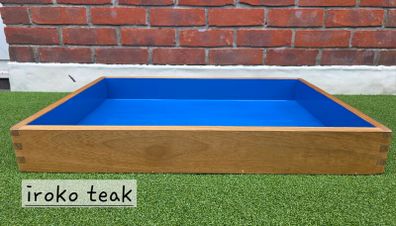Sandplay therapy wooden tray and lid