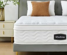 Double Mattress 4FT6 with Comfortable Memory Foam, Pocket Sprungs Hybird Mattress with Motion Isolation, Orthopaedic Mattresses Medium Firm, 10.2 Inch Deep, 135 x 190 x 26 cm