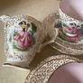 1930's Delphine Bone China 15 Puece Teaset with pale pink inside Image 6