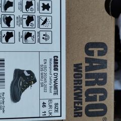 Cargo Dynamite Eu 46 UK 11 Waterproof Safe Safety Boots Steel Toe WorkWear