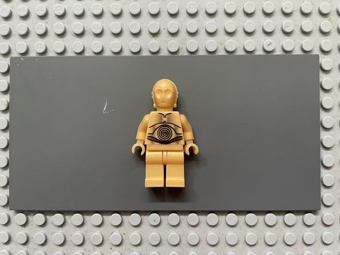 lego star wars sw0010 C-3PO minifigure - Pearl Light Gold