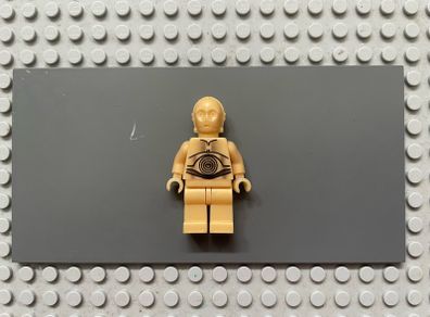 lego star wars sw0010 C-3PO minifigure - Pearl Light Gold