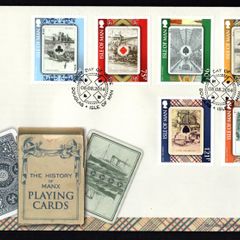 2014 Isle of Man The History of Manx Playing Cards Commemorative Stamps First Day Cover (FDC)