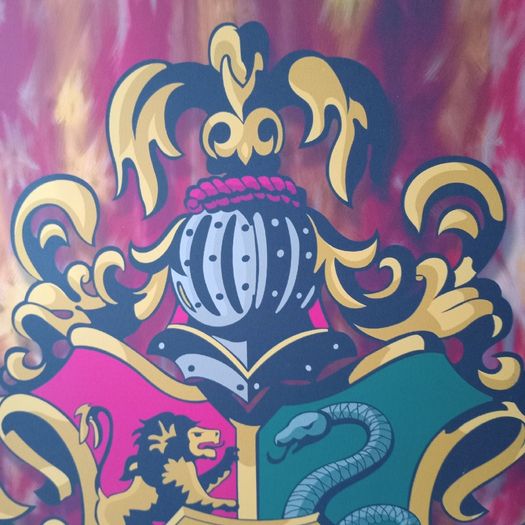 Large 80 x 60 Vintage Harry Potter Canvas "Hogwarts Crest"