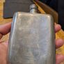 Vintage James Dixon Sons Sheffield Pewter Hip Flask Image 6
