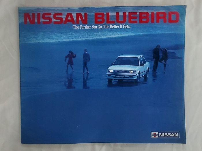 Vintage 1985 Nissan Bluebird Sales Brochure. Rare Automobilia