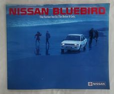Vintage 1985 Nissan Bluebird Sales Brochure. Rare Automobilia
