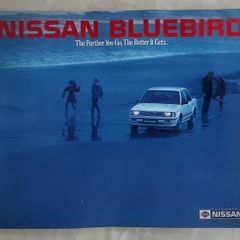 Vintage 1985 Nissan Bluebird Sales Brochure. Rare Automobilia