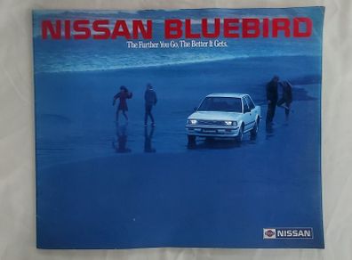 Vintage 1985 Nissan Bluebird Sales Brochure. Rare Automobilia