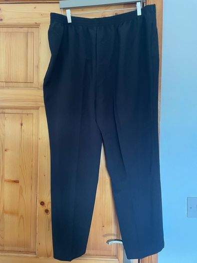 M&S black trousers short plus size