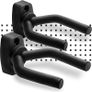 Guitar Wall Hooks Display Mount Hangers for all Electric & Acoustic Guitars, Bass, Banjo etc. | Pack of 2 Brackets with Screws & Guitar Pick | Adjustable Soft Padded Sponge Holder Supports Image 2