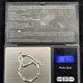 Eclipse Sterling Silver Link Bracelet Blue Clear CZ Boxed Image 6