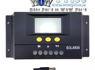 main image for ad 26322 30A 48V Solar Controller LCD PV Panel Battery Charge