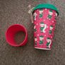 Small Christmas Bamboo Reusable Travel Cup Image 4