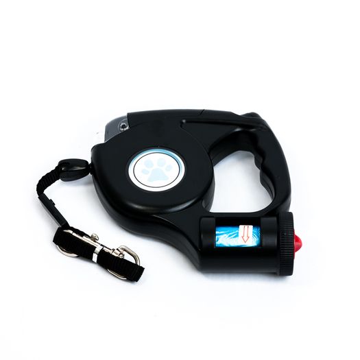 Retractable Dog Lead (LED Torch & Dog Waste Bags)