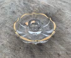 Mid century Joska crystal candle holder