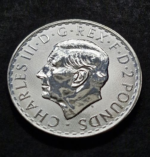 1 oz Silver Britannia 2023 .999 Charles coin