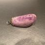 Large Amethyst  crystal pendant on silver chain Image 3