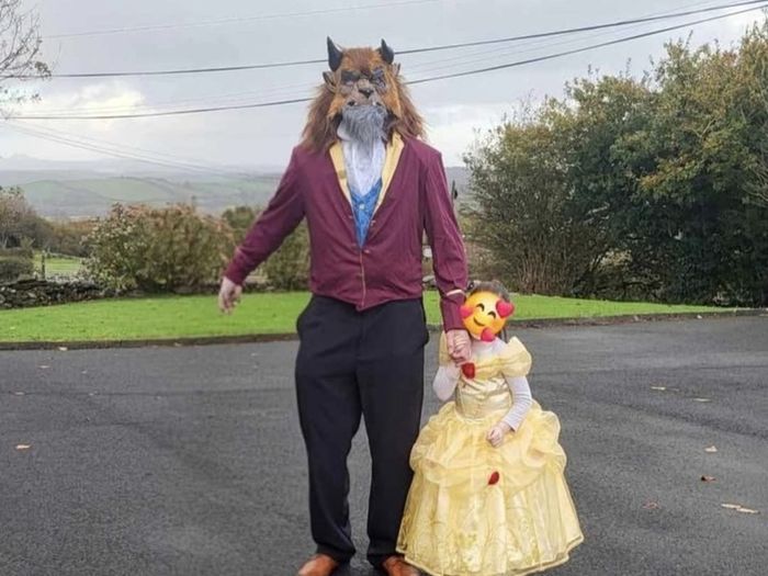 Beauty and the Beast costume.