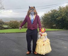 Beauty and the Beast costume.