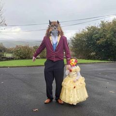 Beauty and the Beast costume.