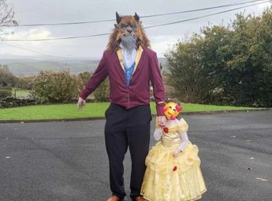 Beauty and the Beast costume.