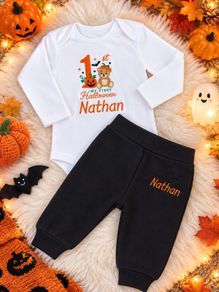 Personalized Babys 1st Halloween outfits