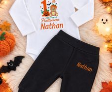 Personalized Babys 1st Halloween outfits