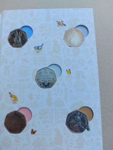 2016 Beatrix Potter 50p Coins in Royal Mint Presentation Book