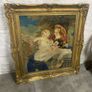 A Large 19th century plumage tapestry in a heavy guilt frame. Image 2