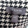 T.M. Lewin Black/Cream 100% Fine Merino Wool Scarf Houndstooth Image 3