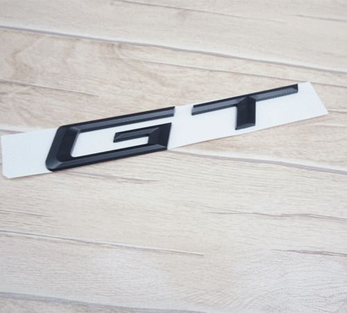 Matte Black " G T " Number Trunk Letters Badge Emblem Letter Sticker