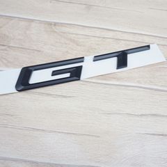 Matte Black " G T " Number Trunk Letters Badge Emblem Letter Sticker