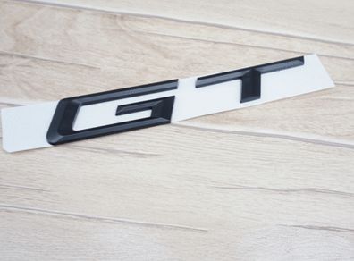 Matte Black " G T " Number Trunk Letters Badge Emblem Letter Sticker