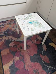 Children's IKEA Table with World Map Top