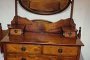 Antique Edwardian Mahogany Dressing Table / Vanity Chest of Drawers