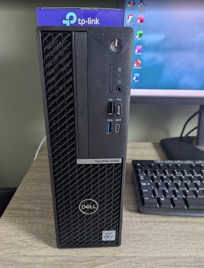 Dell Optiplex 5080 SFF PC Intel i5 10th Gen 24" IPS LCD Windows 11 & Office 2024 Pro, Wifi