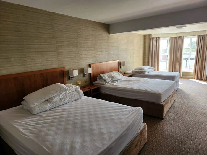 double bed mattresses, bases, back boards