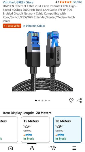 Ethernet Cable Cat 8 Ugreen