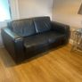 two seater leather sofa Image 2