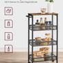 Narrow Trolley with 5 levels on castors Image 5