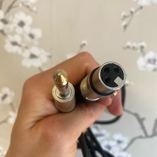 Female XLR to male 1/4 mono Jack (audio cable)