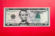 Usa   5 Dollars  2021  Letter  (  K 11 )  DALLAS ( Uncirculated )