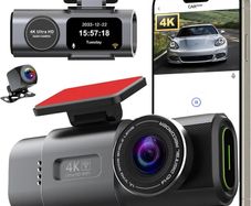 4K Wifi  Dual Dash Cam Front and Rear  WIFI, Night Vision, Parking Monitor