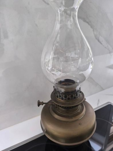 Brass antique oil lamp