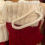 Knitted Santa Stocking Cutlery Holders Image 3